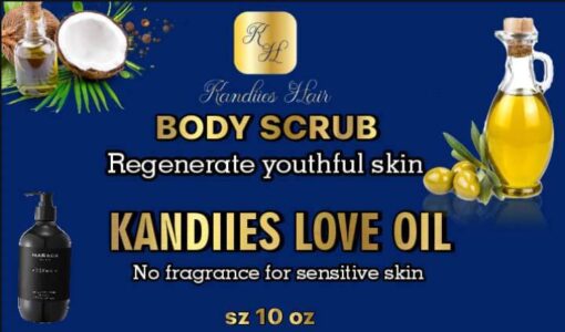 Body Scrub for sensitive skin. Has no fragrance just natural oils and a touch of love.